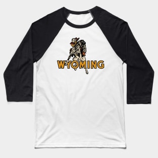 Wyoming Decal Baseball T-Shirt